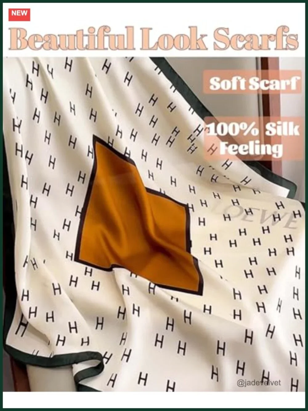 Satin Silk Head Scarf Square Neck Scarf Hair Scarf Bag Accessory